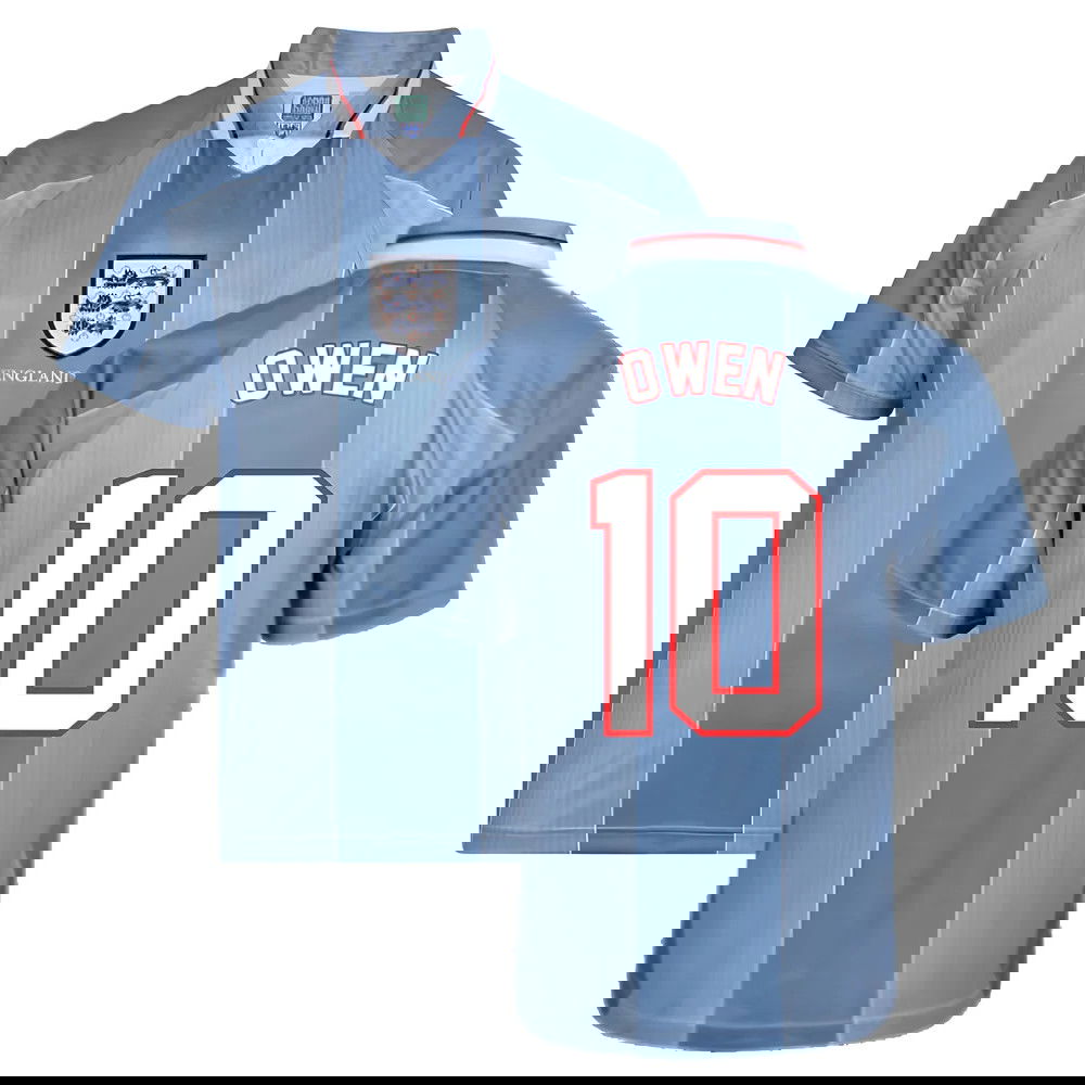 Score Draw England 1996 Away Euro Championship Retro Football Shirt (OWEN 10)