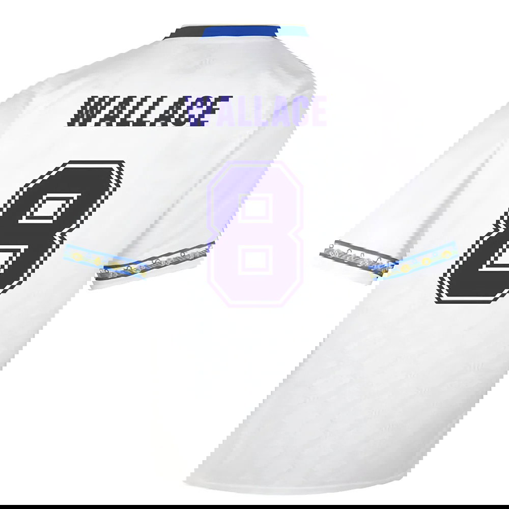 Score Draw Leeds United 1993 Admiral Retro Football Shirt (Wallace 8)