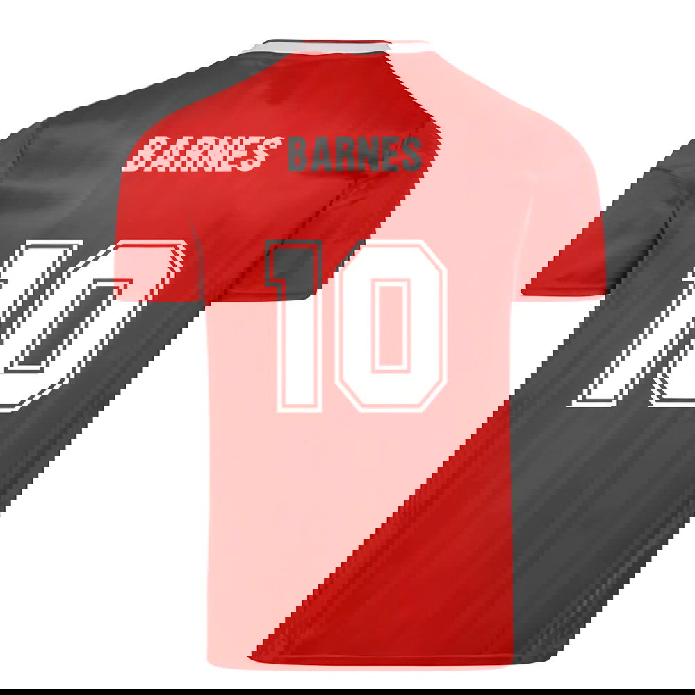 Score Draw Liverpool FC 1989 Retro Football Shirt (BARNES 10)