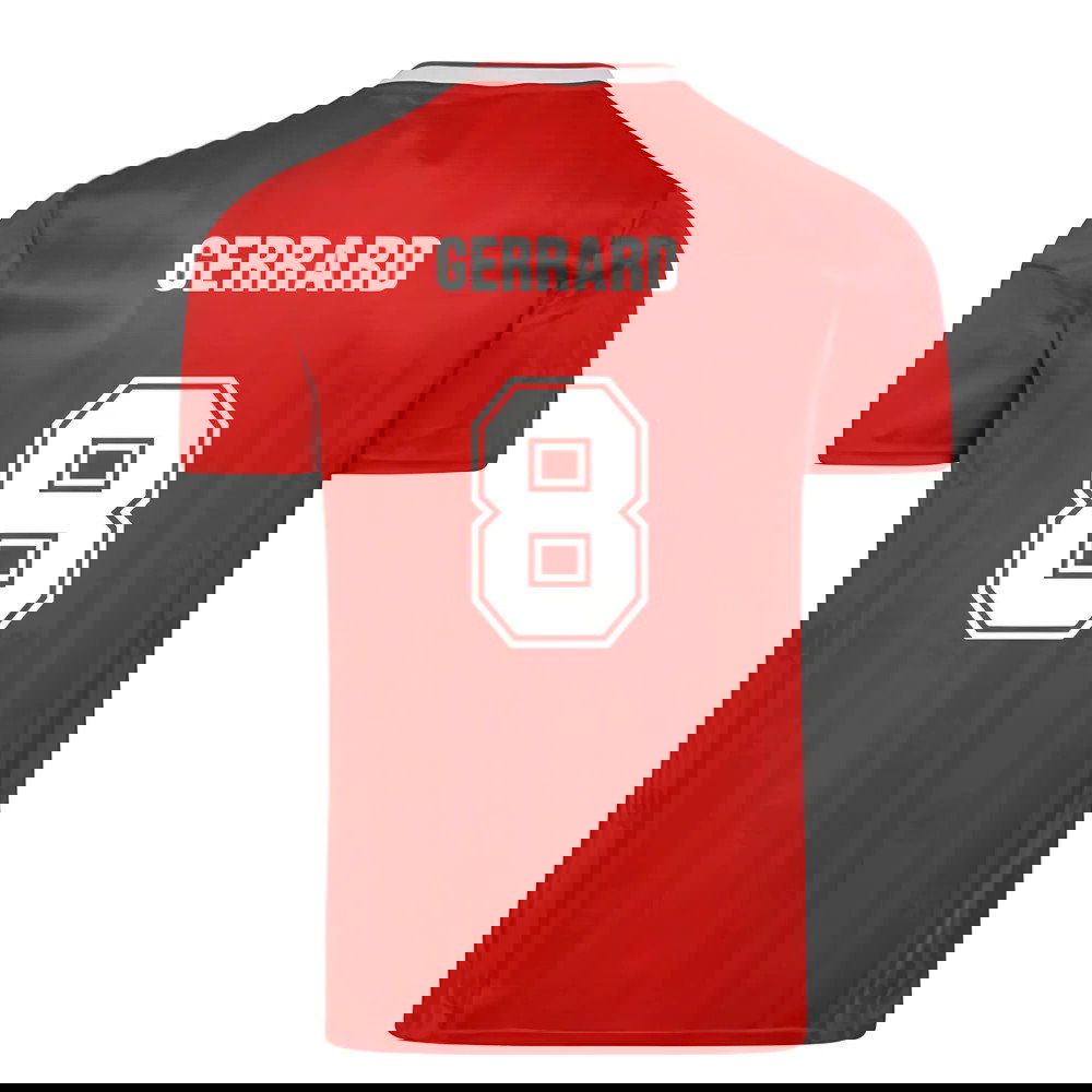 Score Draw Liverpool FC 1989 Retro Football Shirt (GERRARD 8)