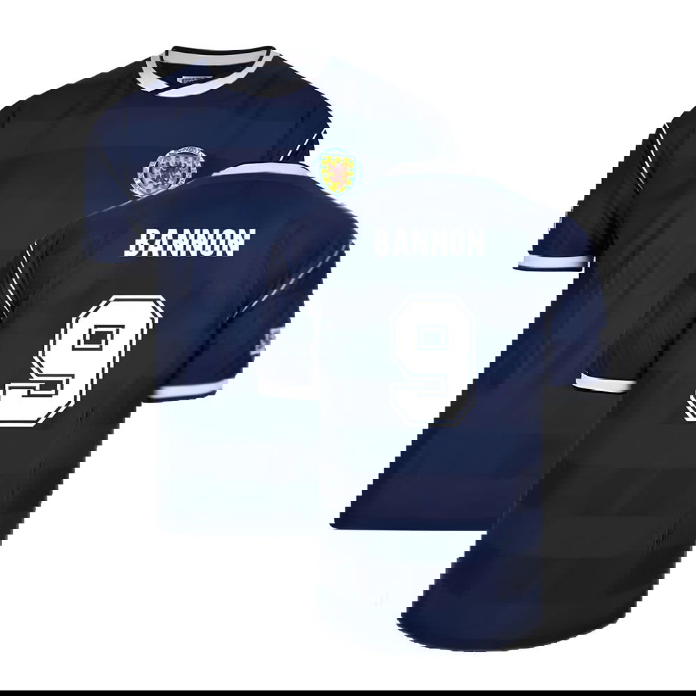 Score Draw Scotland 1986 Retro Football Shirt (Bannon 9)