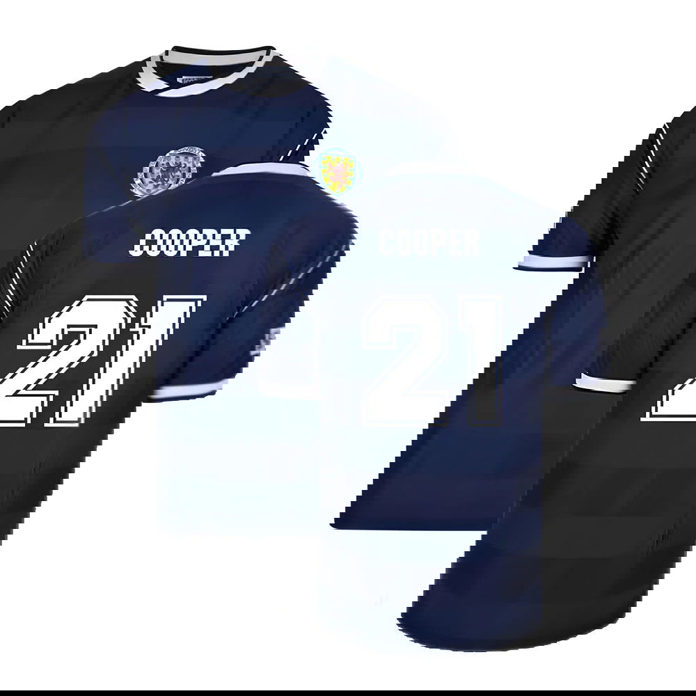 Score Draw Scotland 1986 Retro Football Shirt (Cooper 21)