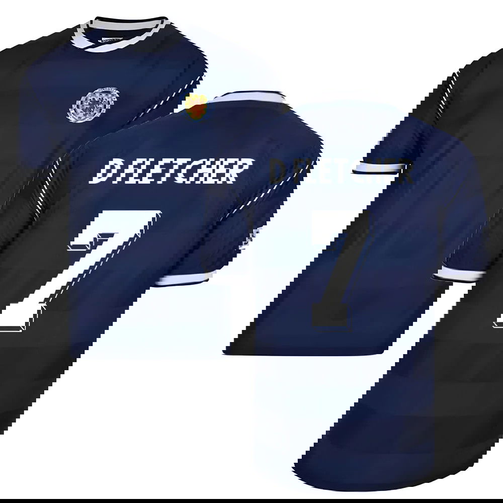 Score Draw Scotland 1986 Retro Football Shirt (D Fletcher 7)