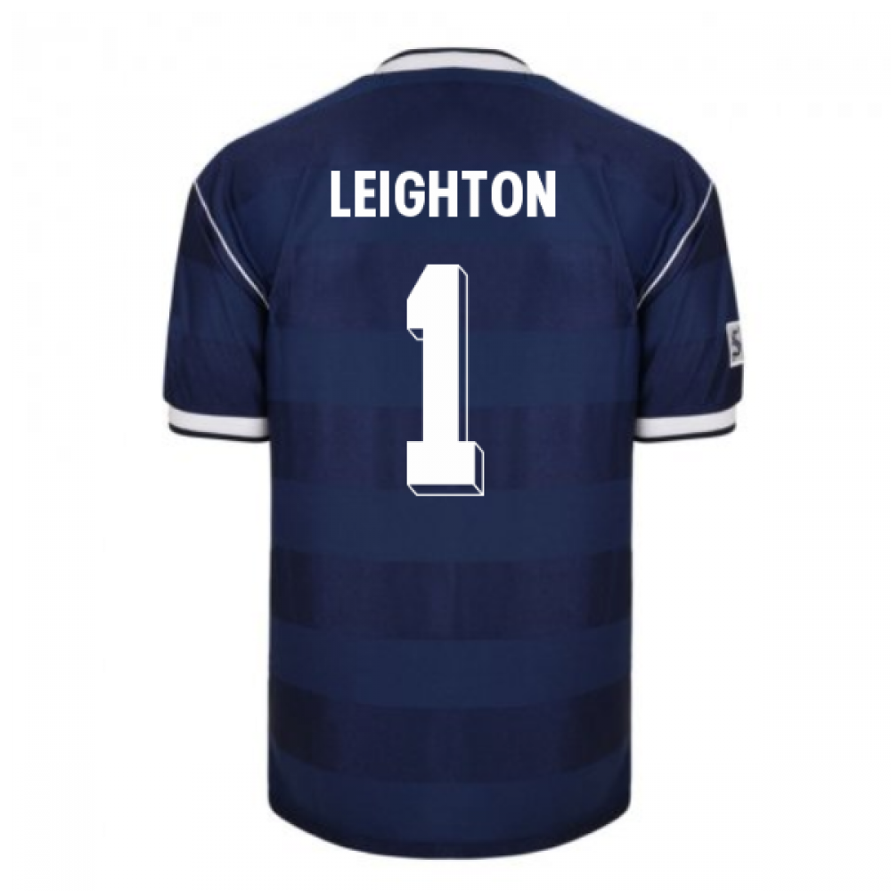Score Draw Scotland 1986 Retro Football Shirt (Leighton 1)