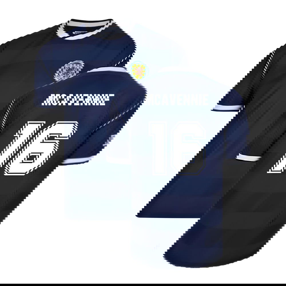 Score Draw Scotland 1986 Retro Football Shirt (McAvennie 16)