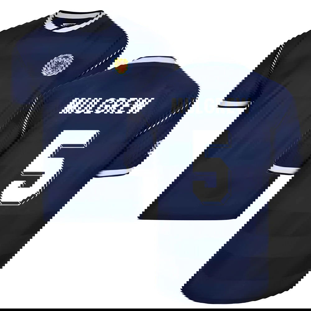 Score Draw Scotland 1986 Retro Football Shirt (Mulgrew 5)
