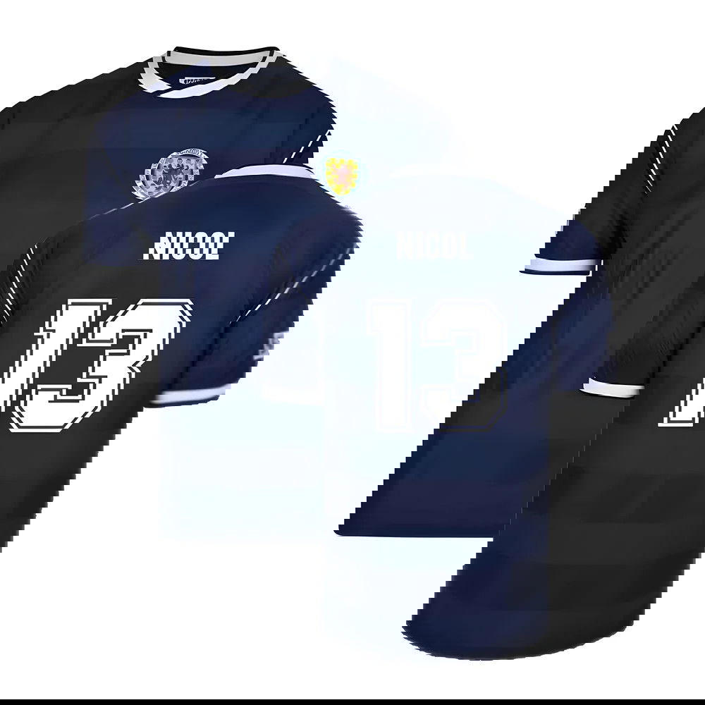 Score Draw Scotland 1986 Retro Football Shirt (Nicol 13)