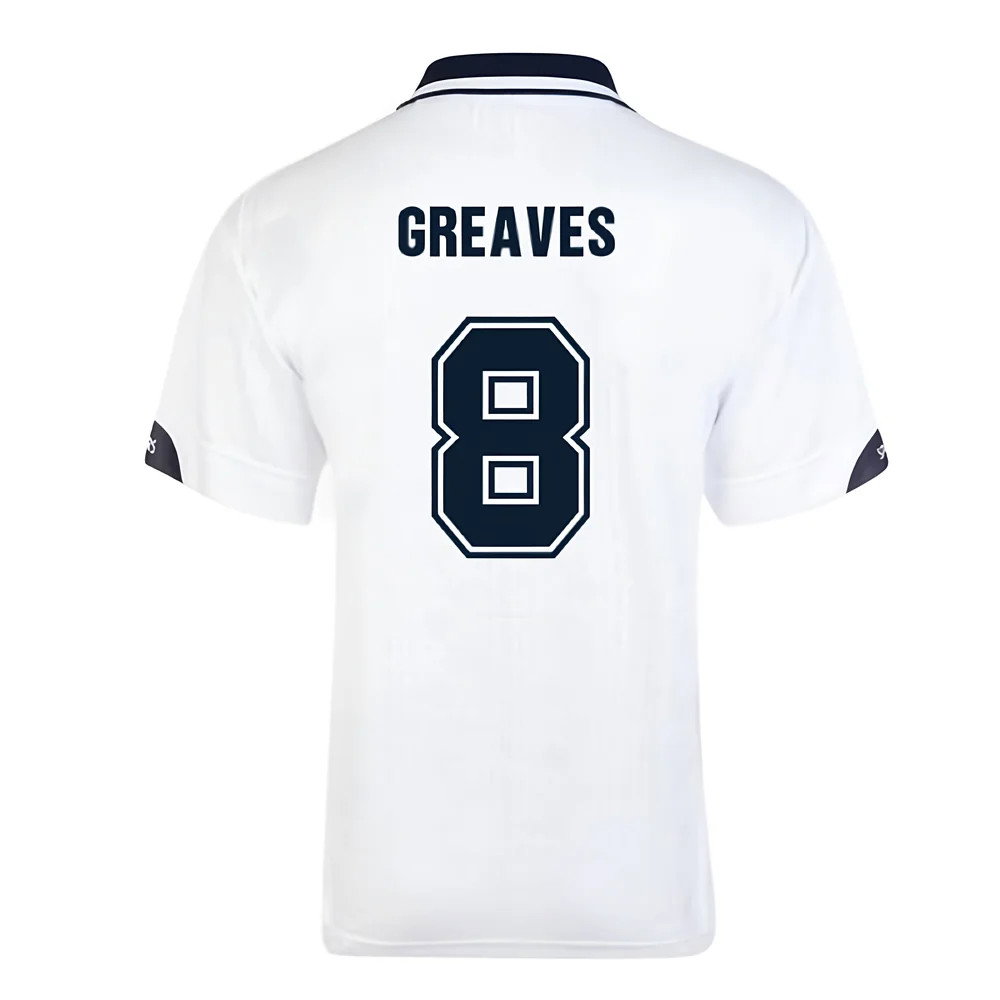 Score Draw Tottenham Hotspur 1991 FA Cup Final Retro Football Shirt (GREAVES 8)