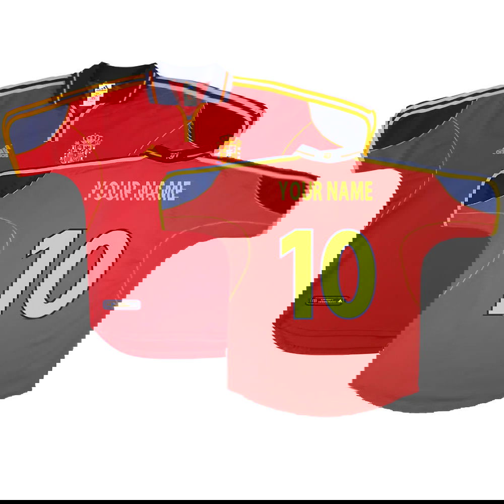 Spain 1999-02 Home Shirt ((Excellent) M) (Your Name)