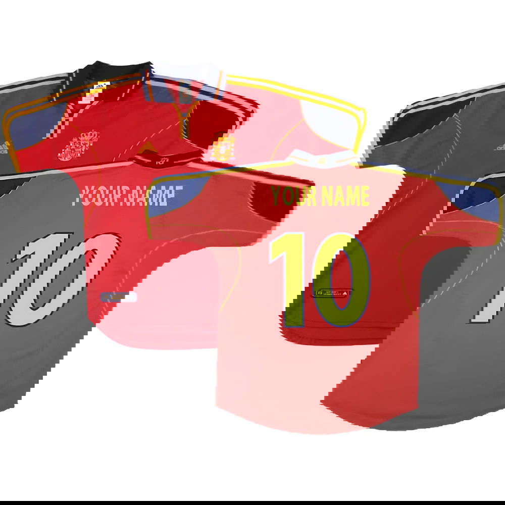 Spain 1999-02 Home Shirt ((Excellent) S) (Your Name)