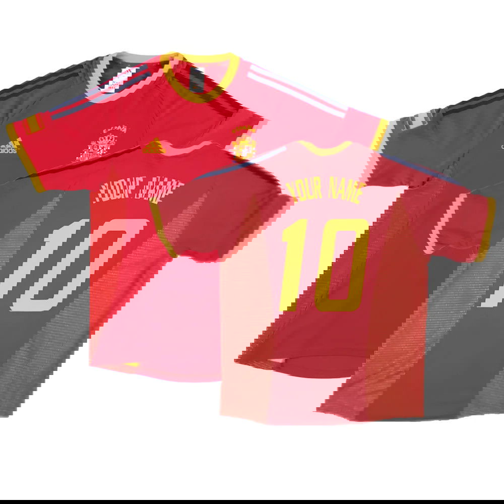 Spain 2002-04 Home Shirt ((Good) XL) (Your Name)