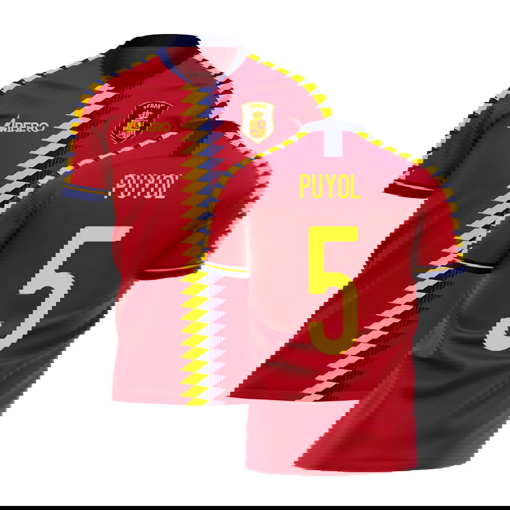 Spain 2025-2026 Home Concept Football Kit (Libero) (PUYOL 5)