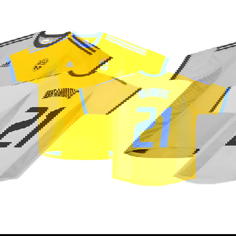 Sweden 2002-03 Home Shirt ((Very Good) S) (Ibrahimovic 21)