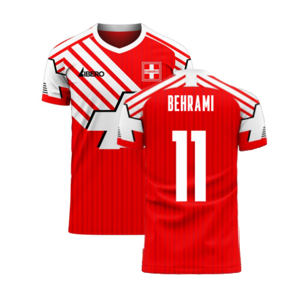 Switzerland 2025-2026 Retro Concept Football Kit (Libero) (BEHRAMI 11)