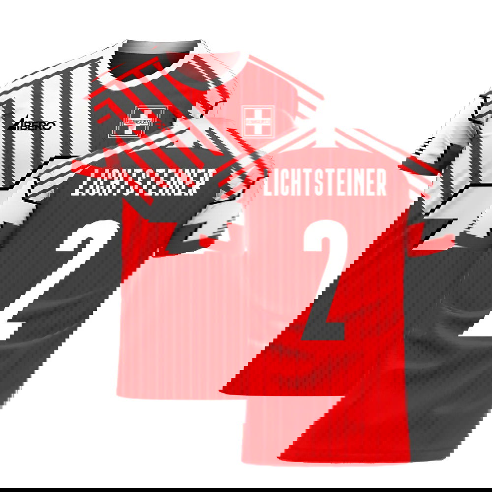 Switzerland 2025-2026 Retro Concept Football Kit (Libero) (LICHTSTEINER 2)