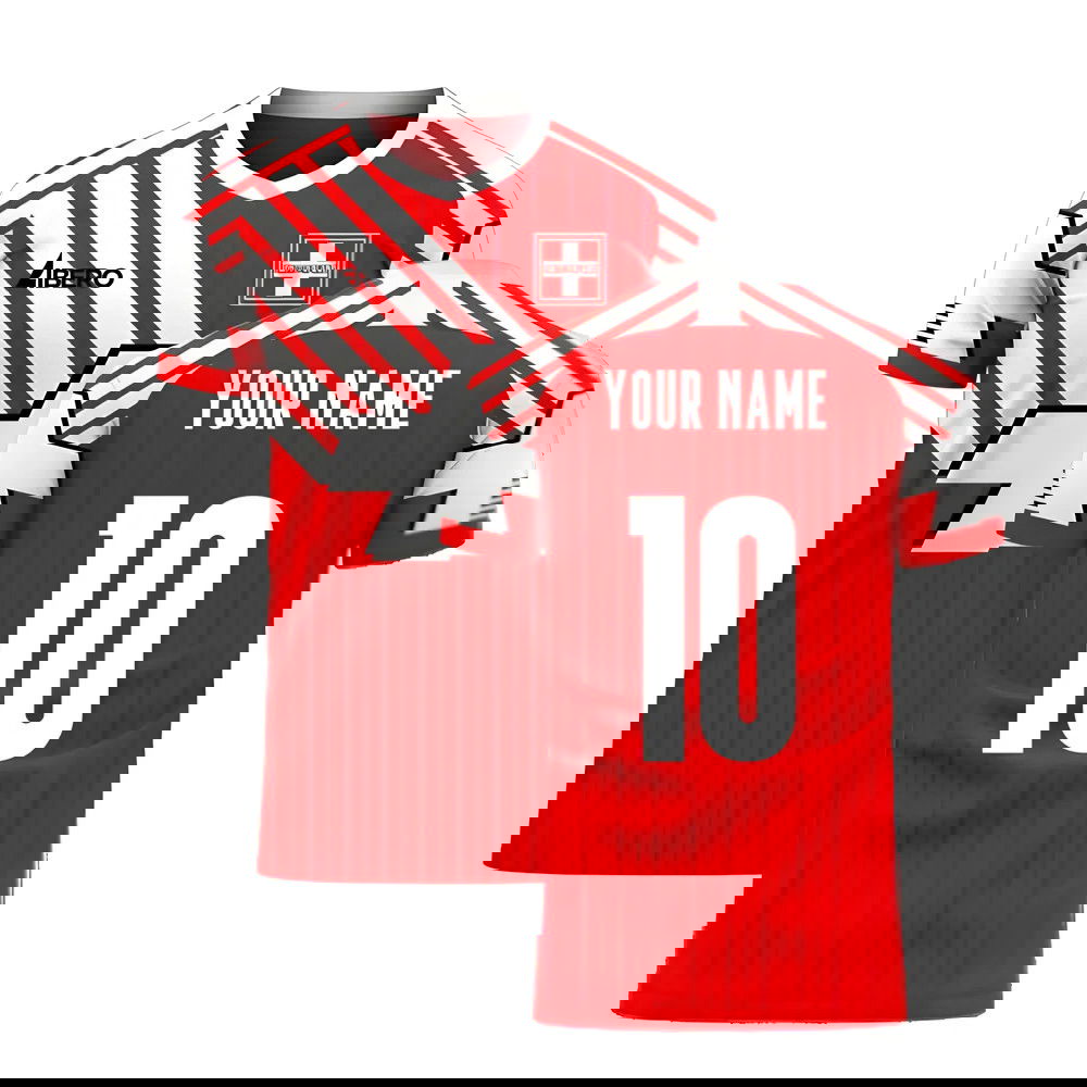 Switzerland 2025-2026 Retro Concept Football Kit (Libero) (Your Name)