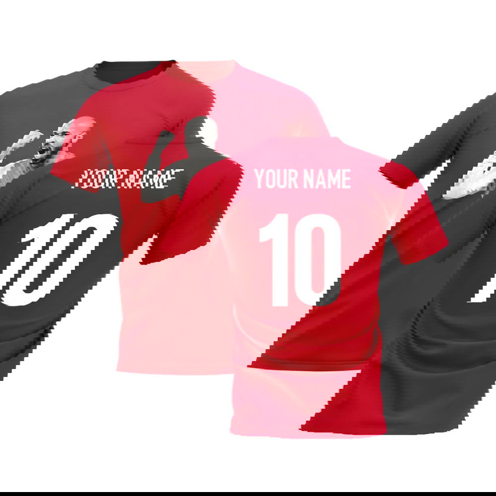 Thierry Henry Legend T-Shirt (Red) (Your Name)