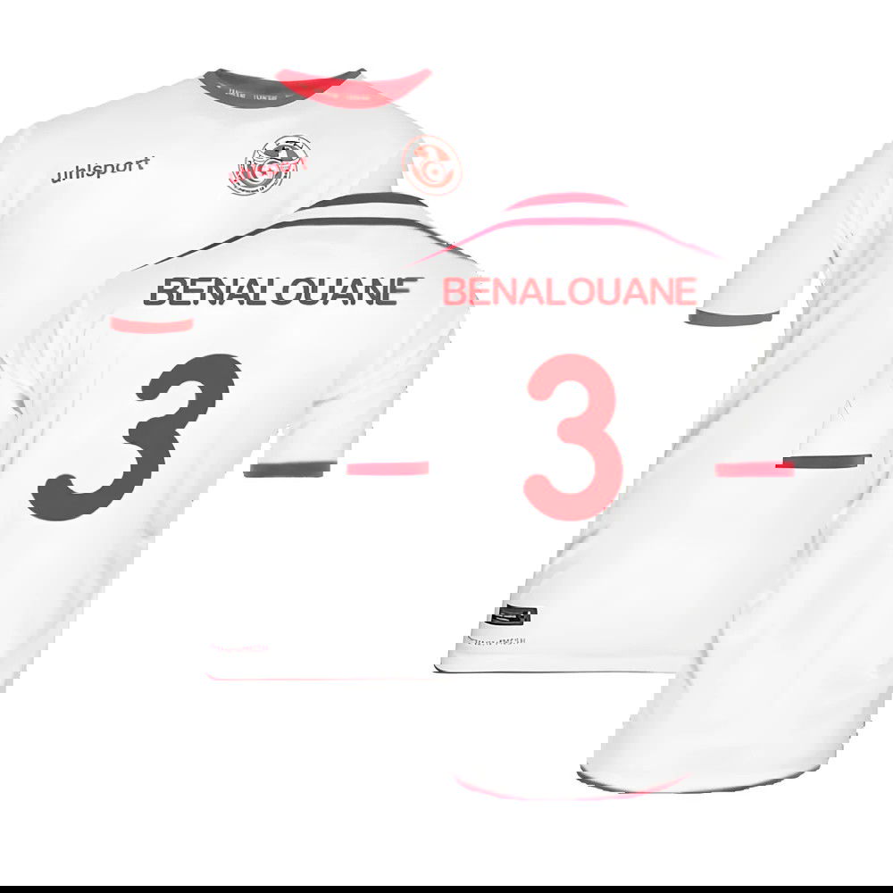 Tunisia 2018 Home Shirt ((Excellent) M) (Benalouane 3)