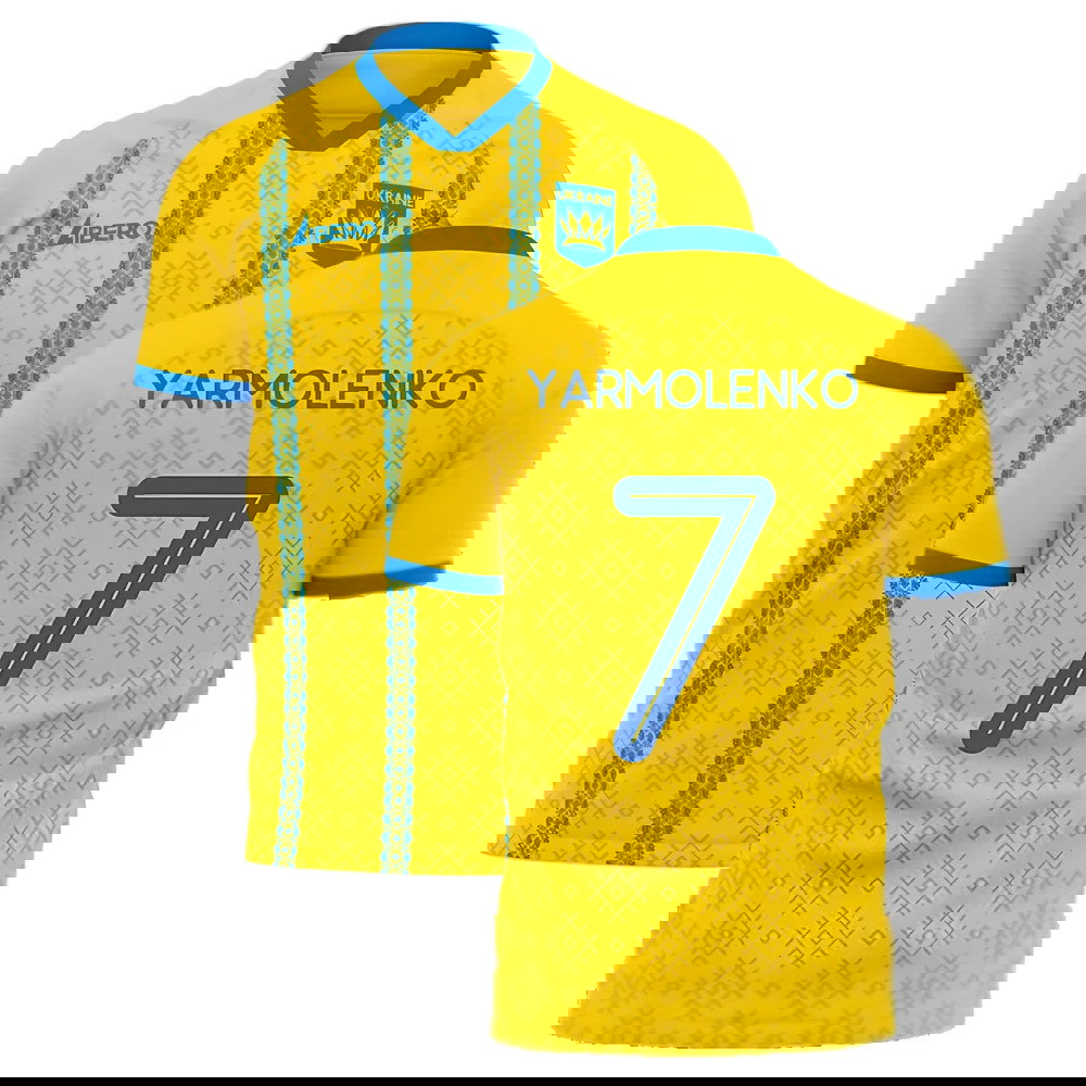 Ukraine 2025-2026 Home Concept Football Kit (Libero) (YARMOLENKO 7)