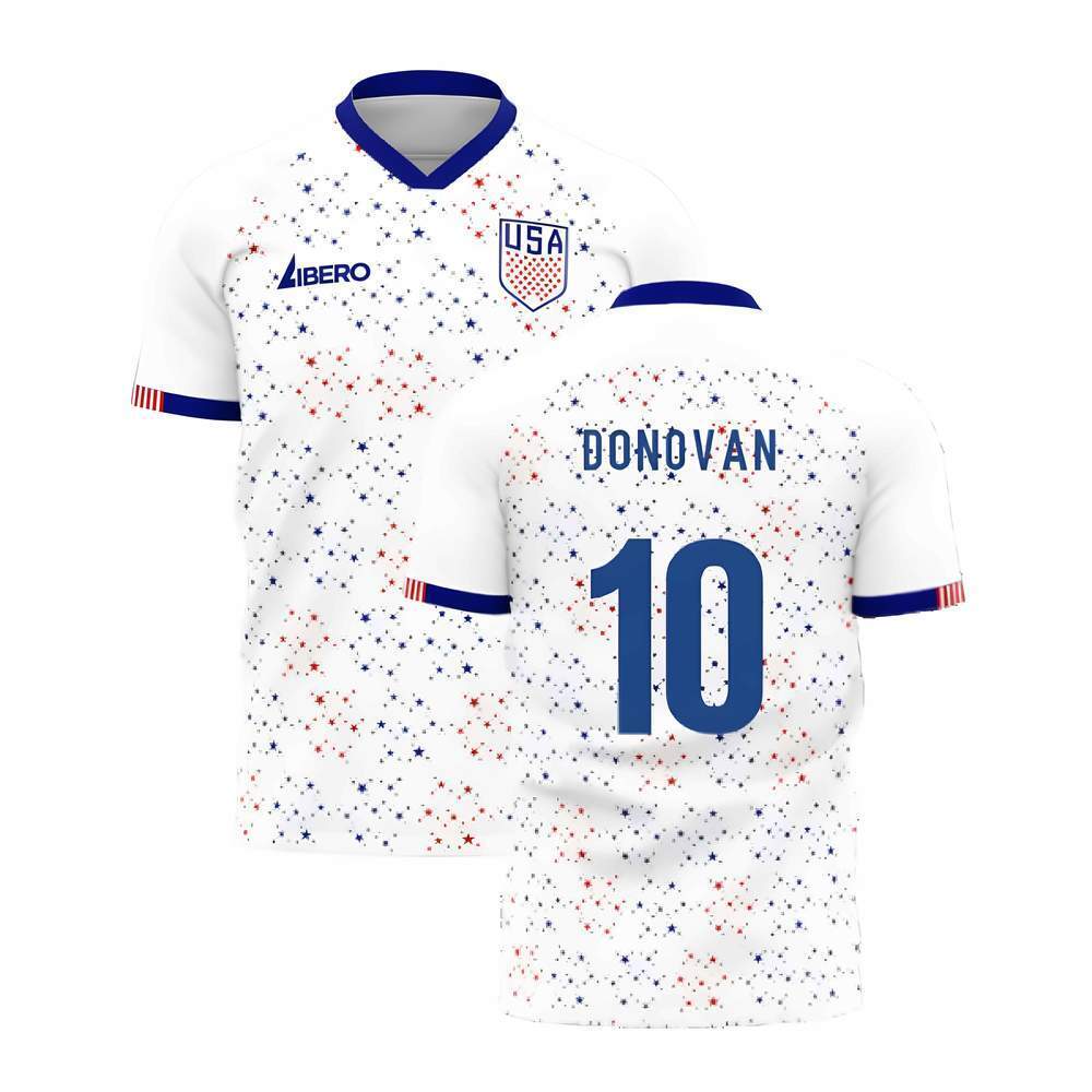  United States 2025-2026 Home Concept Football Kit (Libero) (DONOVAN 10)