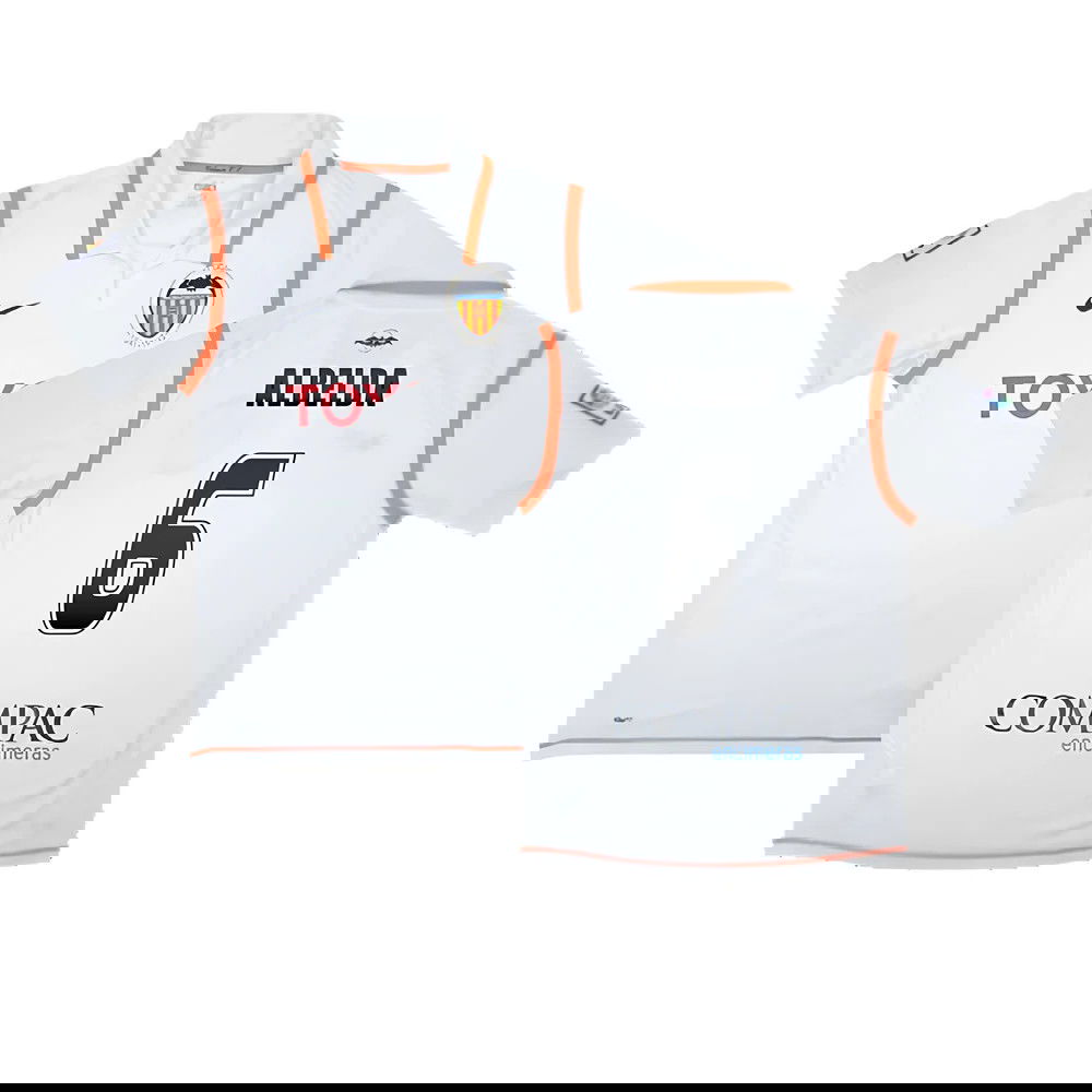 Valencia 2007-08 Home Shirt ((Excellent) S) (Albelda 6)