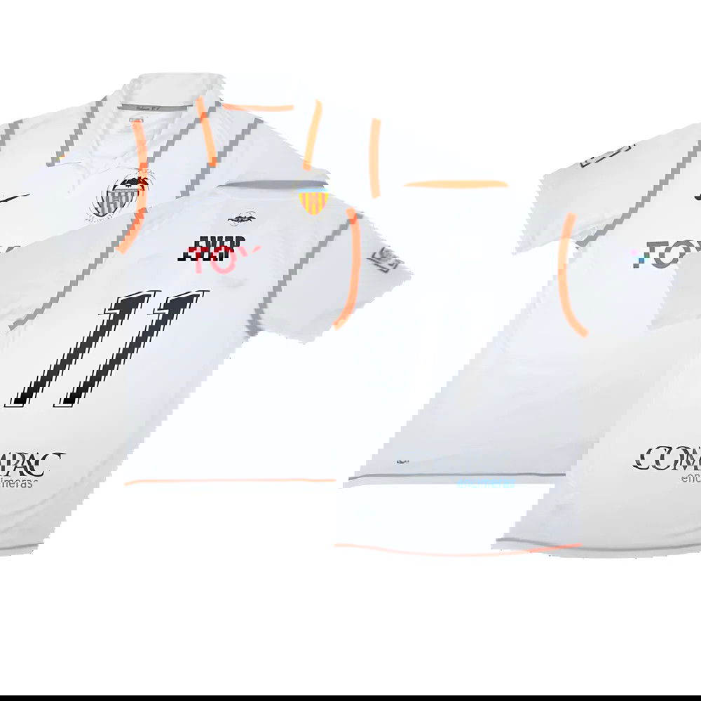 Valencia 2007-08 Home Shirt ((Excellent) S) (Ever 11)