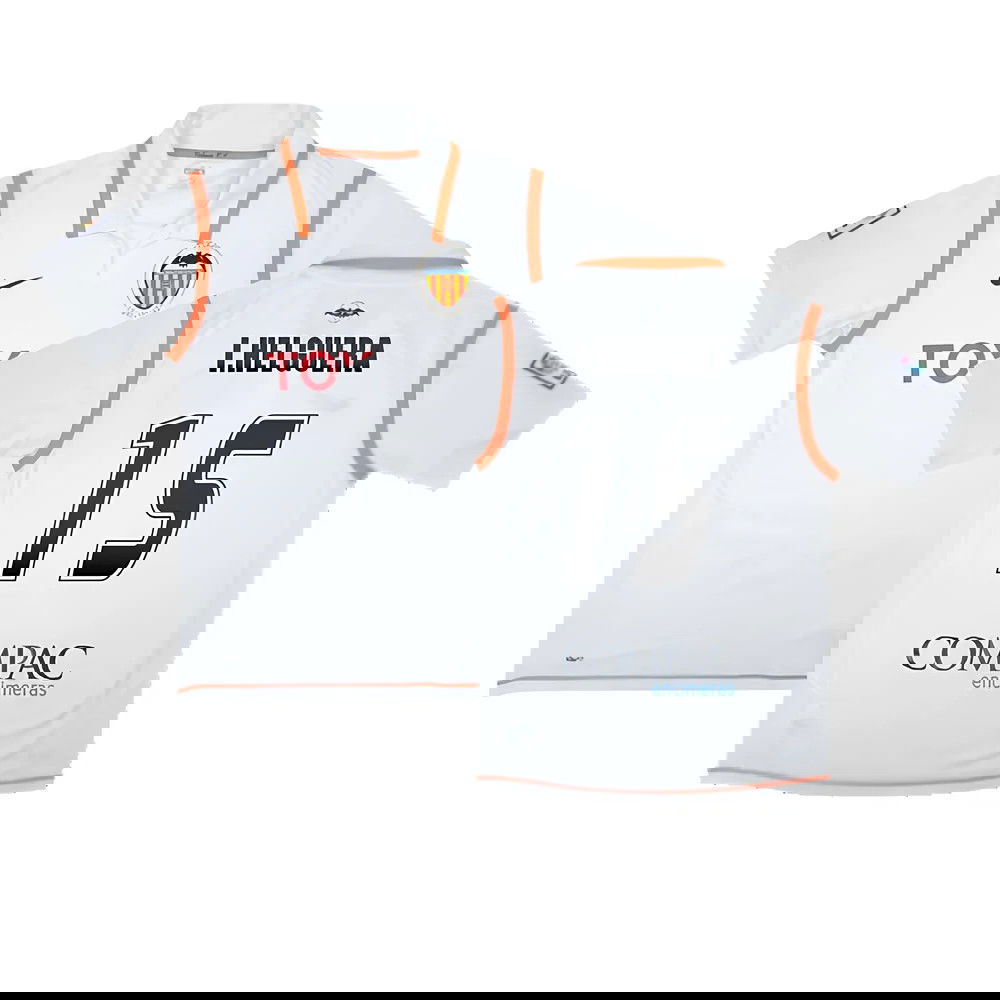 Valencia 2007-08 Home Shirt ((Excellent) S) (I.Helguera 15)