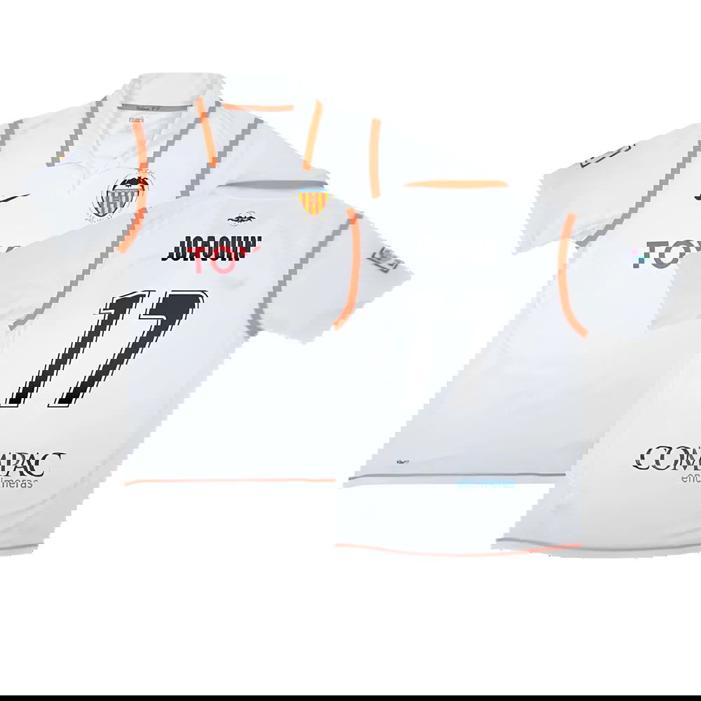 Valencia 2007-08 Home Shirt ((Excellent) S) (Joaquin 17)