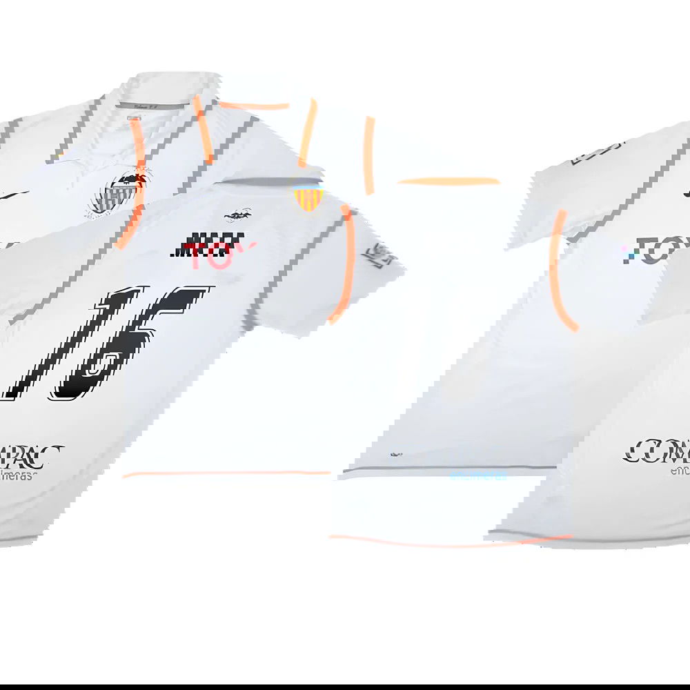 Valencia 2007-08 Home Shirt ((Excellent) S) (Mata 16)