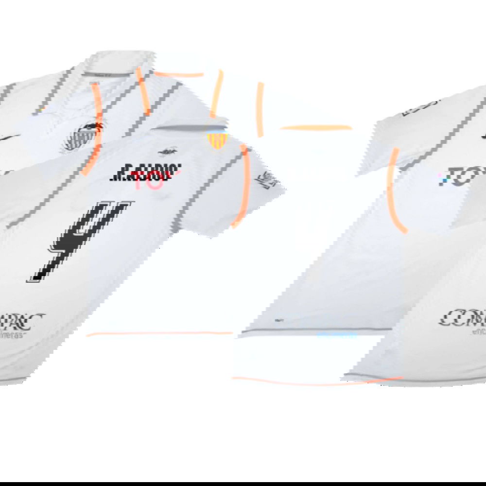 Valencia 2007-08 Home Shirt ((Excellent) S) (R.Albiol 4)