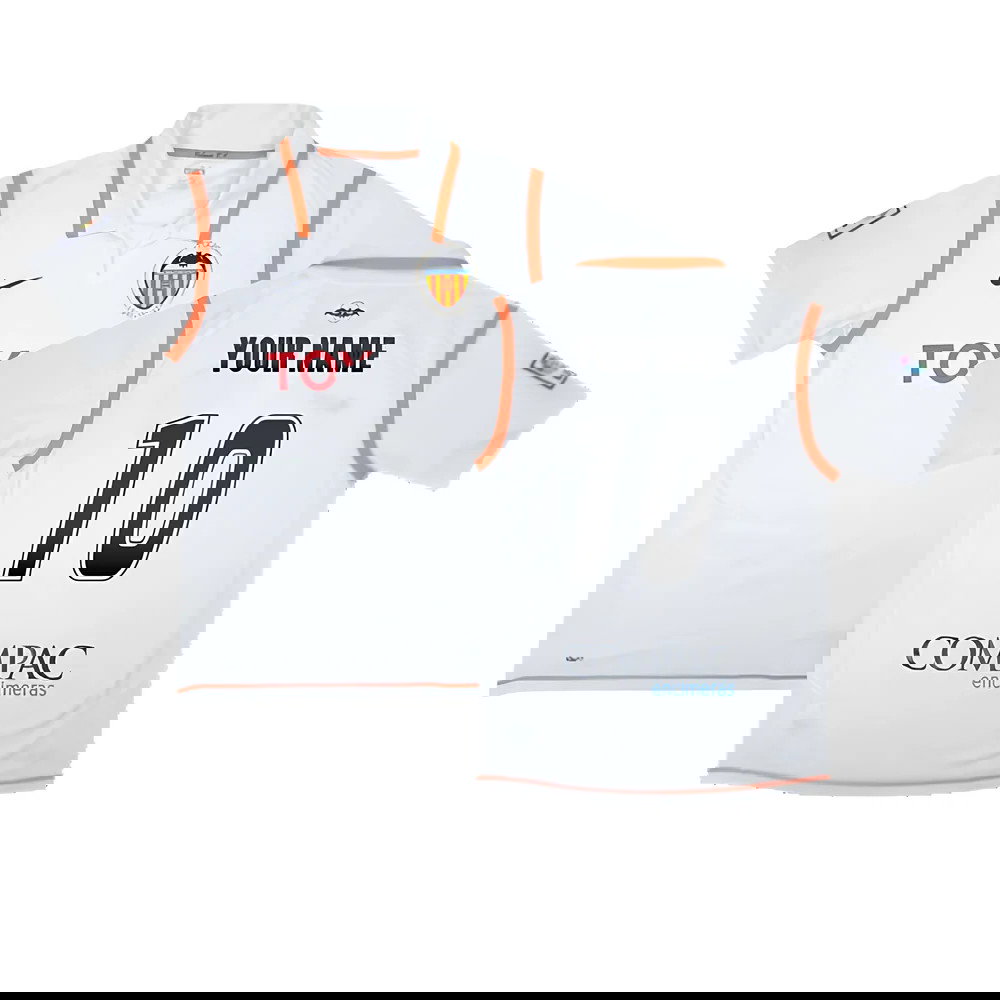 Valencia 2007-08 Home Shirt ((Excellent) S) (Your Name)