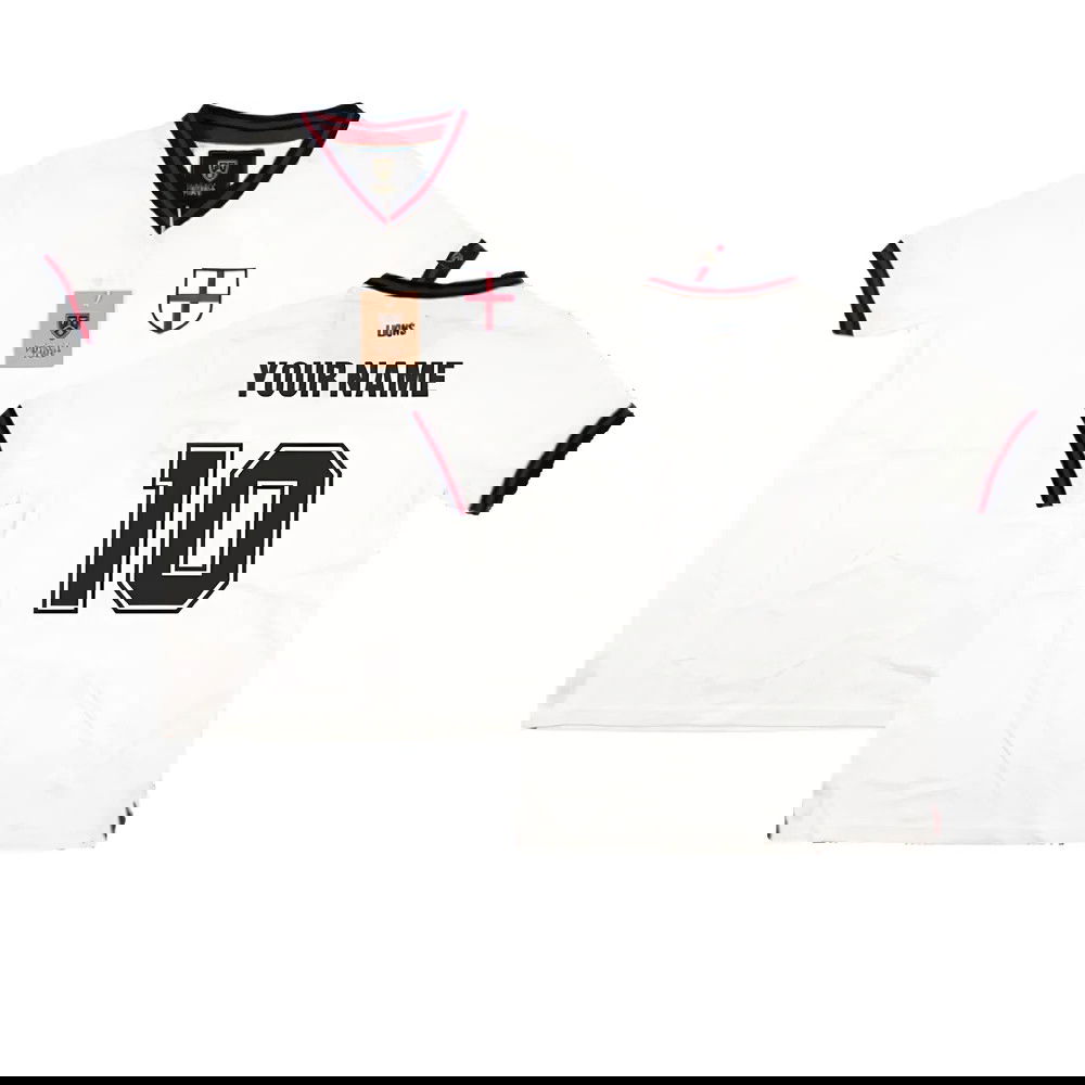 Vintage Football England Home Retro Shirt (Your Name)