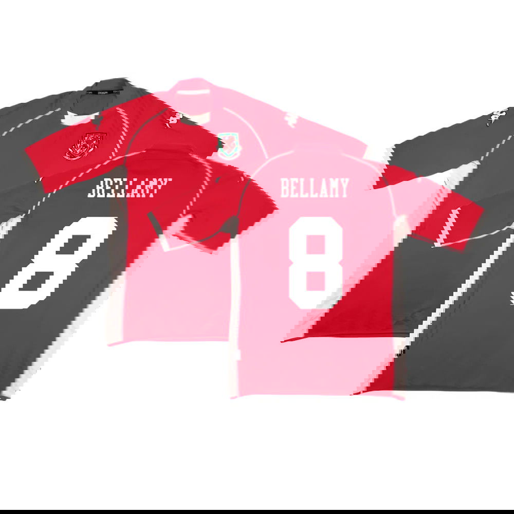 Wales 2002-03 Home Shirt ((Very Good) M) (Bellamy 8)