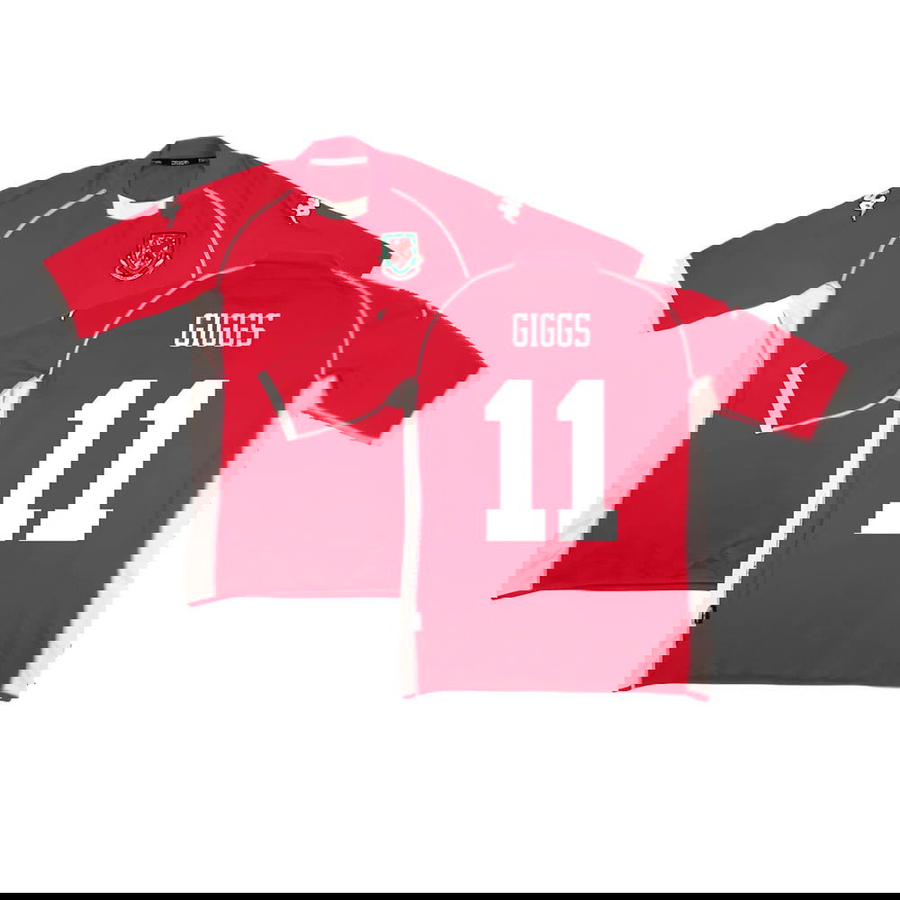 Wales 2002-03 Home Shirt ((Very Good) M) (Giggs 11)