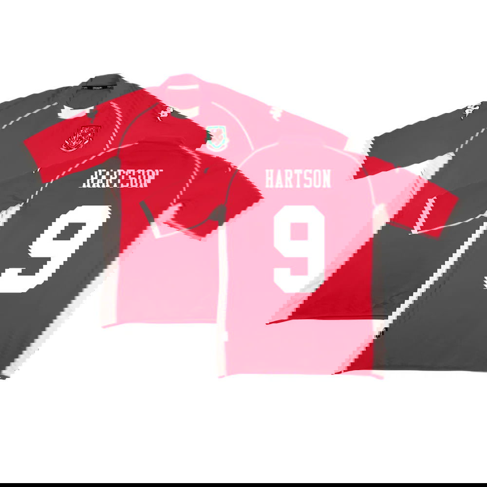 Wales 2002-03 Home Shirt ((Very Good) M) (Hartson 9)