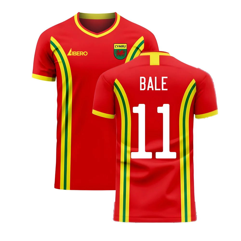 Wales 2025-2026 Home Concept Football Kit (Libero) (BALE 11)