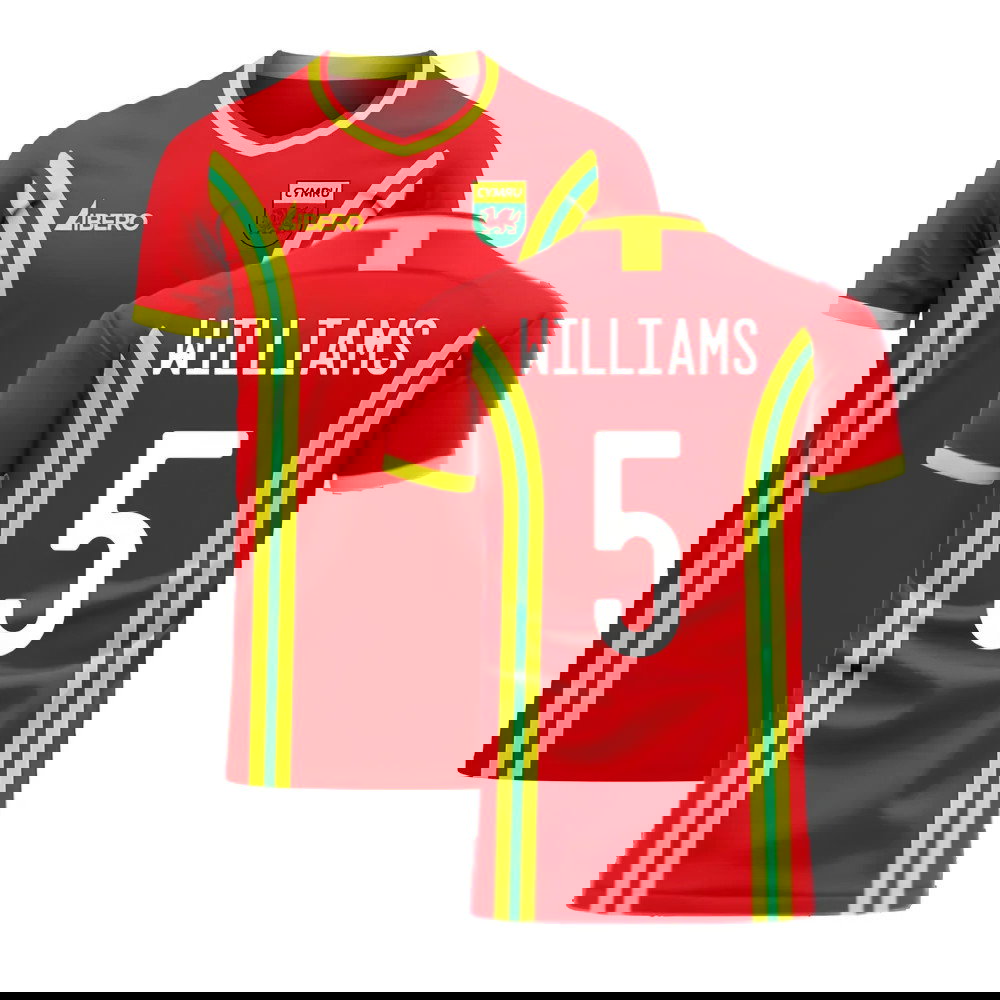 Wales 2025-2026 Home Concept Football Kit (Libero) (WILLIAMS 5)