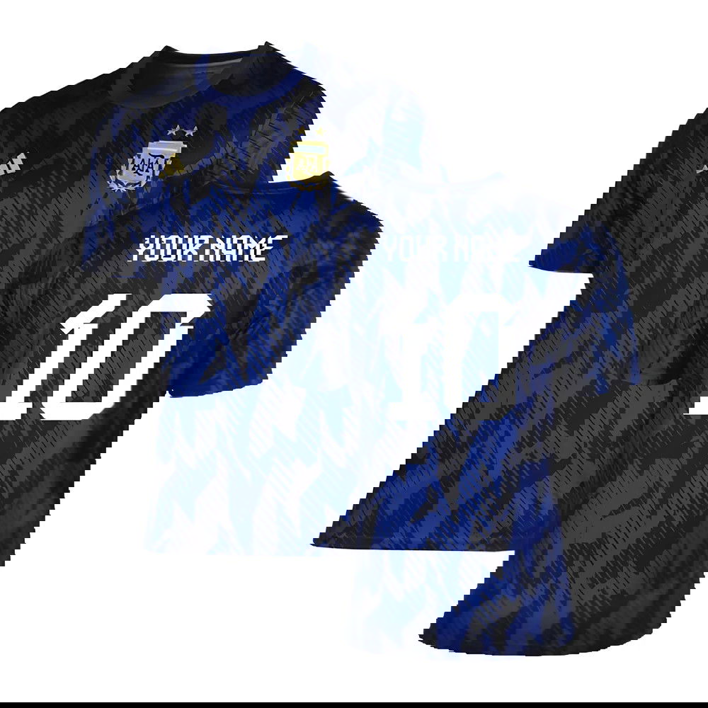 2022-2023 Argentina Pre-Match Shirt (Blue) (Your Name)