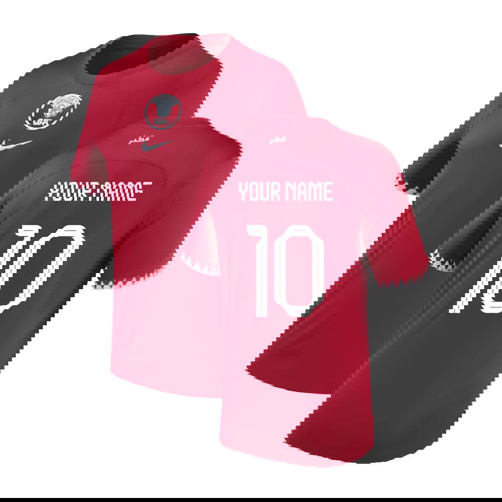 2022-2023 Qatar Home Shirt (Your Name)