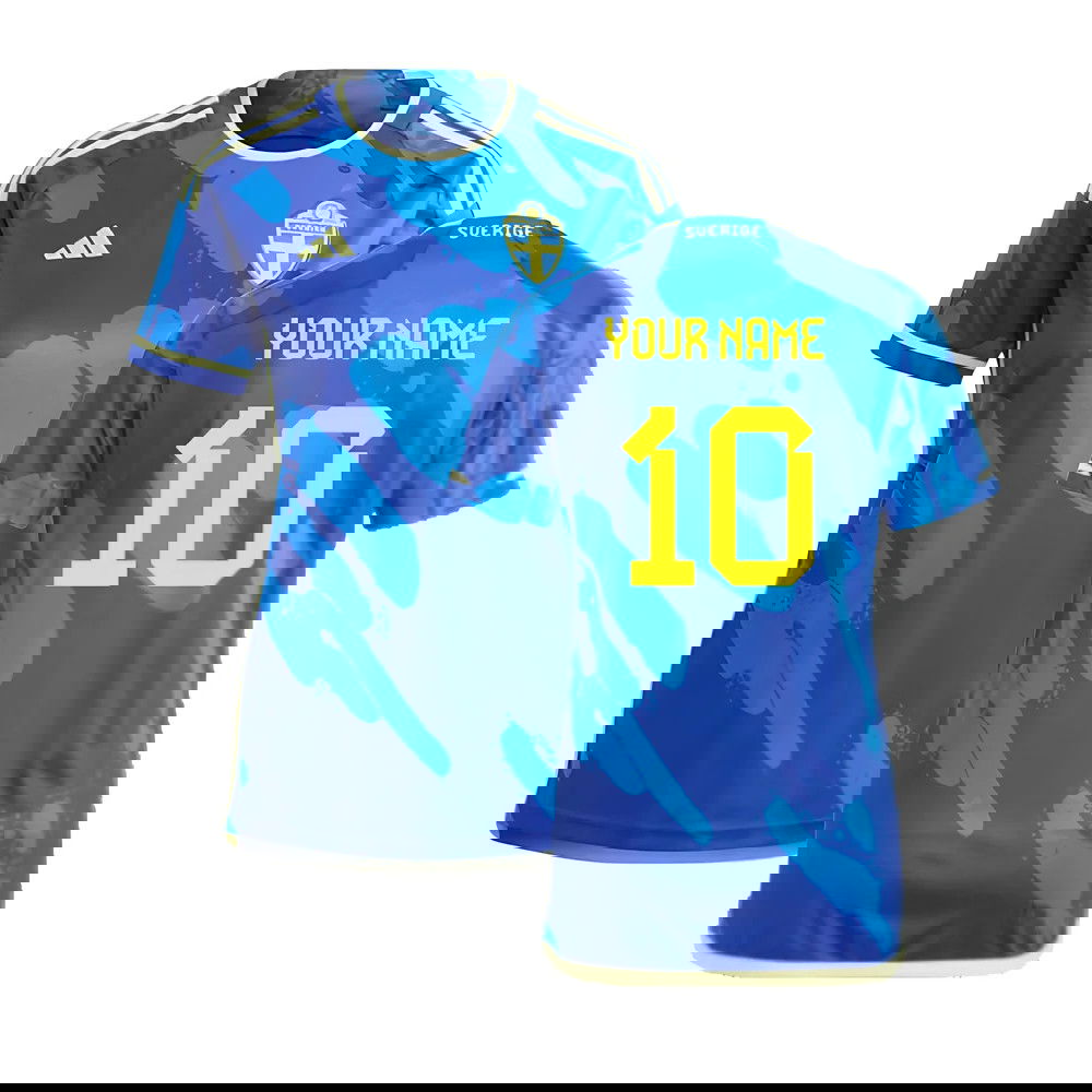 2023-2024 Sweden Away Shirt (Ladies) (Your Name)