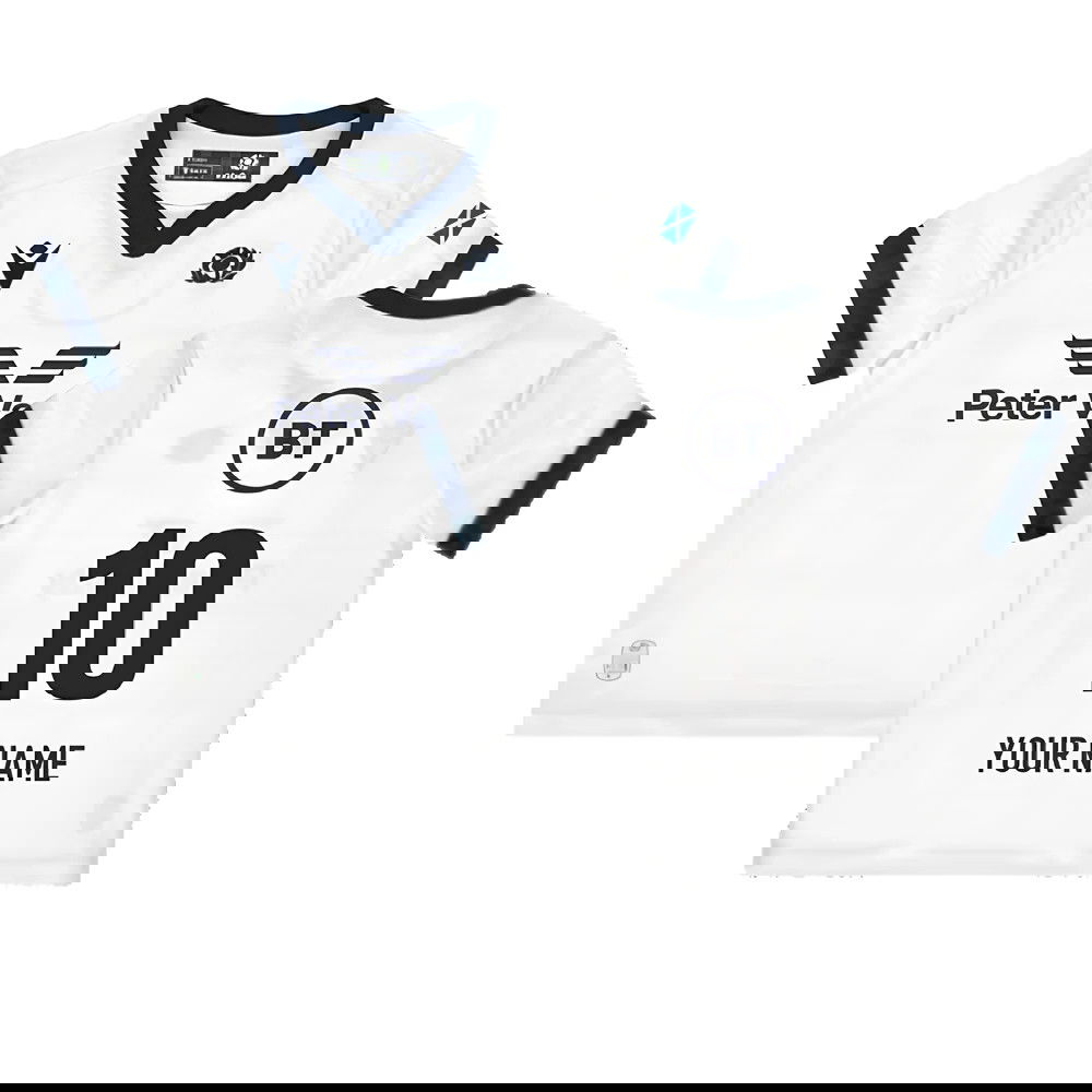 2023-2024 Scotland Away Little Kids Rugby Shirt (Your Name)