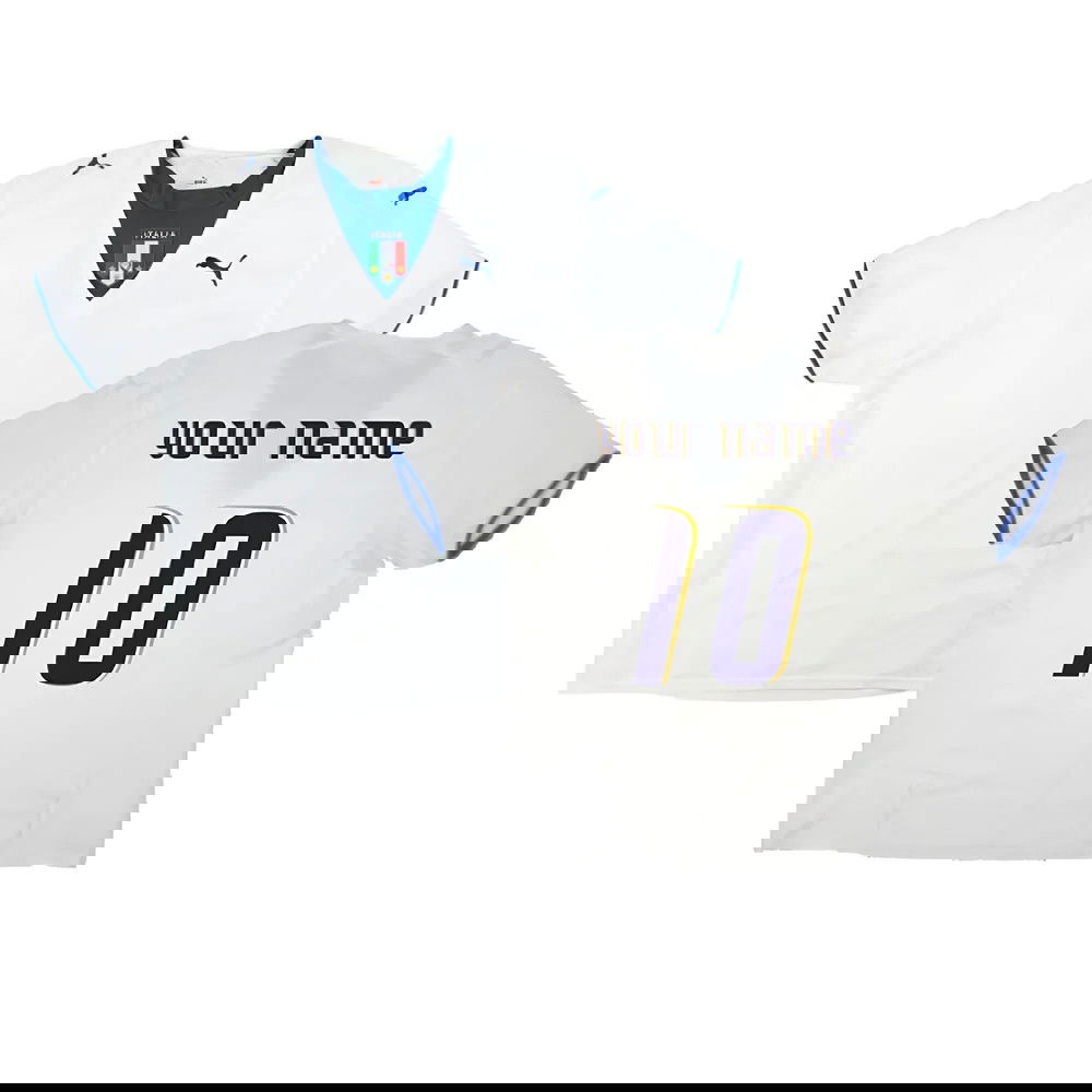2006-2007 Italy Away Shirt (White) (Your Name)