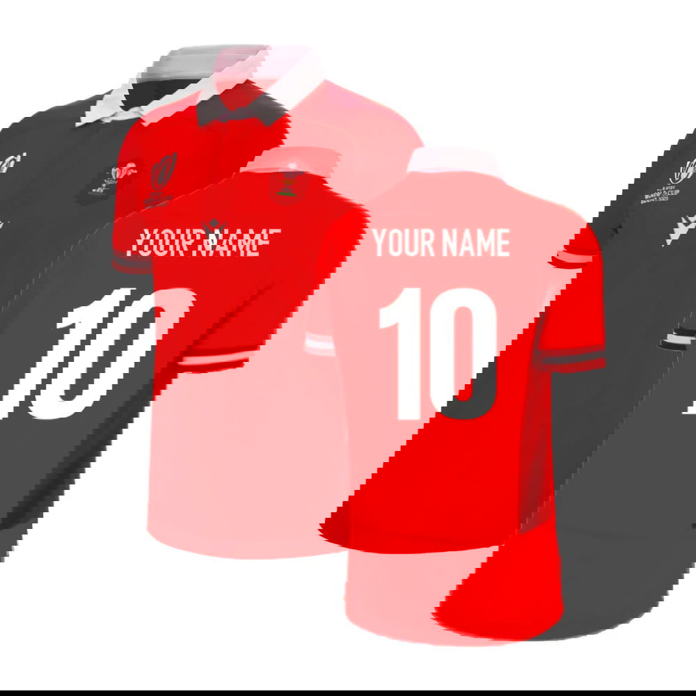 Wales RWC 2023 Home Welsh Rugby Shirt Special Edition (Your Name)
