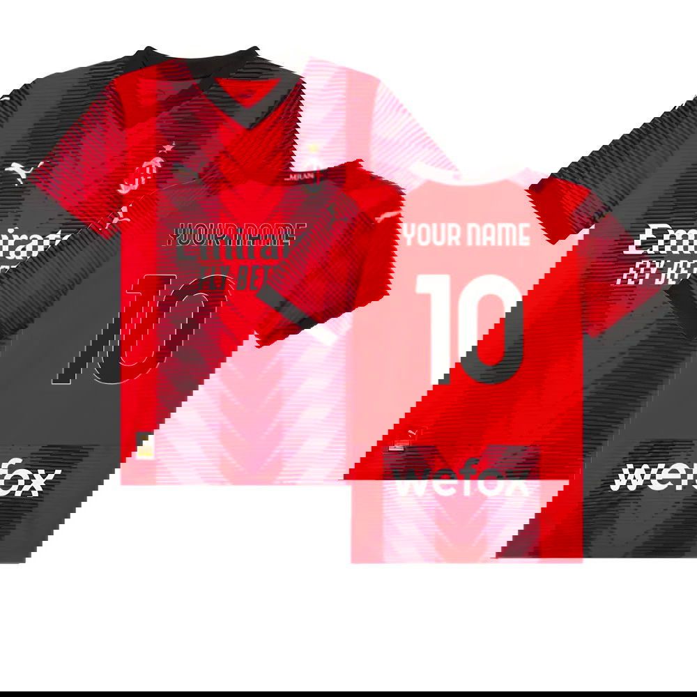 2023-2024 AC Milan Home Shirt (Kids) (Your Name)