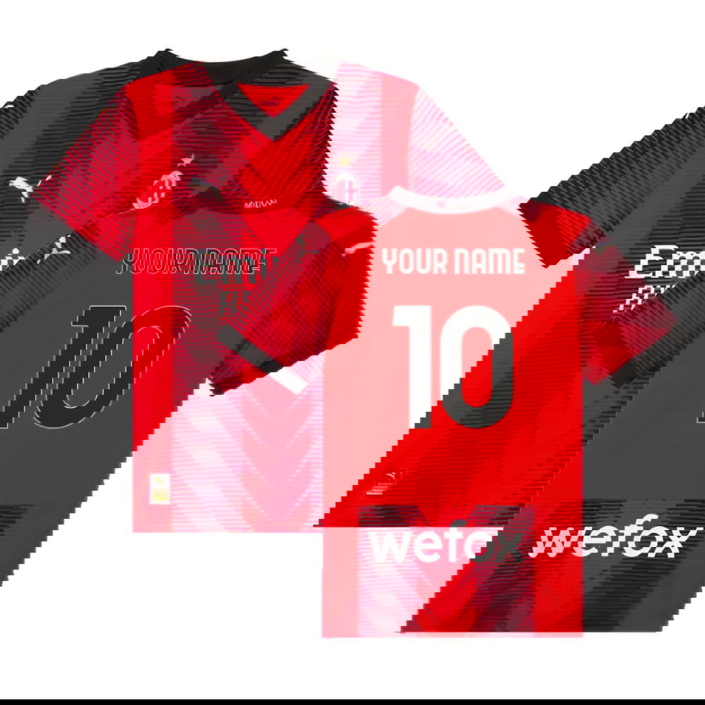 2023-2024 AC Milan Home Shirt (Kids) (Your Name)