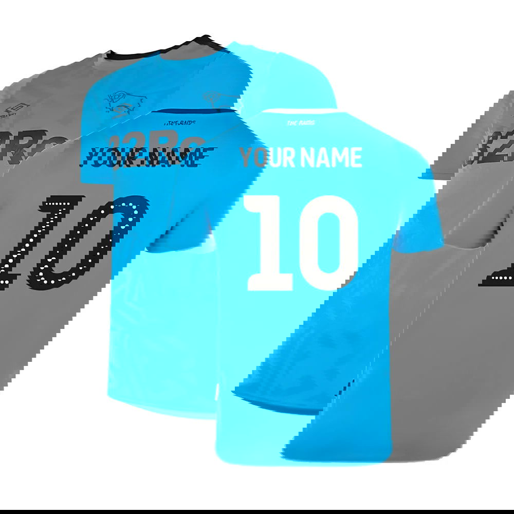 2019-2020 Derby County Away Shirt (Your Name)