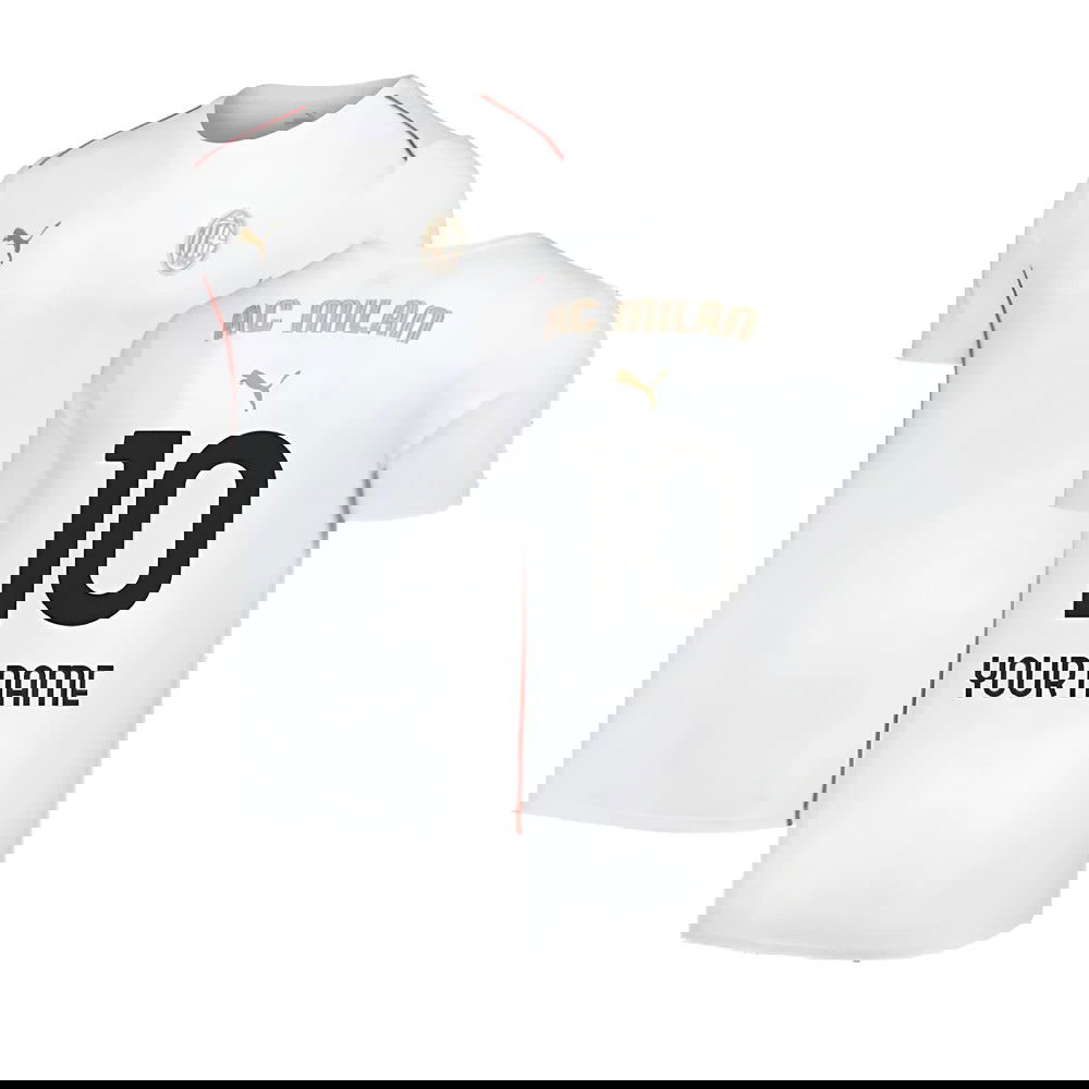 2024-2025 AC Milan Casuals Tee (White) (Your Name)