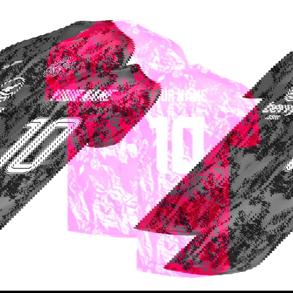 2024-2025 Hibernian Goalkeeper Shirt (Pink) (Your Name)