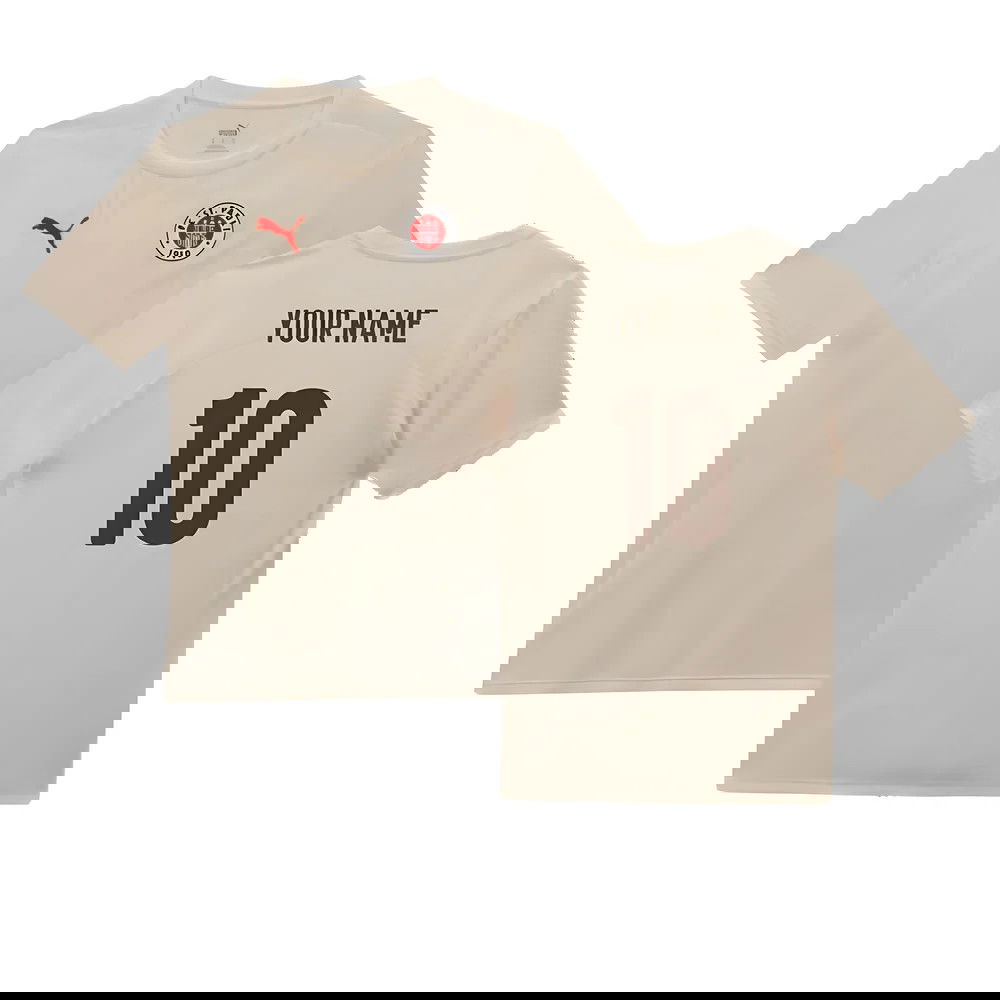2024-2025 St Pauli Training Shirt (Sugared Almond) (Your Name)
