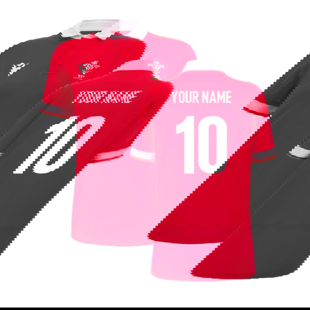 2024-2025 Wales Home Cotton Rugby Shirt (Womens) (Your Name)